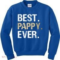 Pappy Gift From Granddaughter Grandson Best Pappy Ever Gift Kids Sweatshirt thumb 0