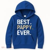 Pappy Gift From Granddaughter Grandson Best Pappy Ever Gift Kids Hoodie thumb 0