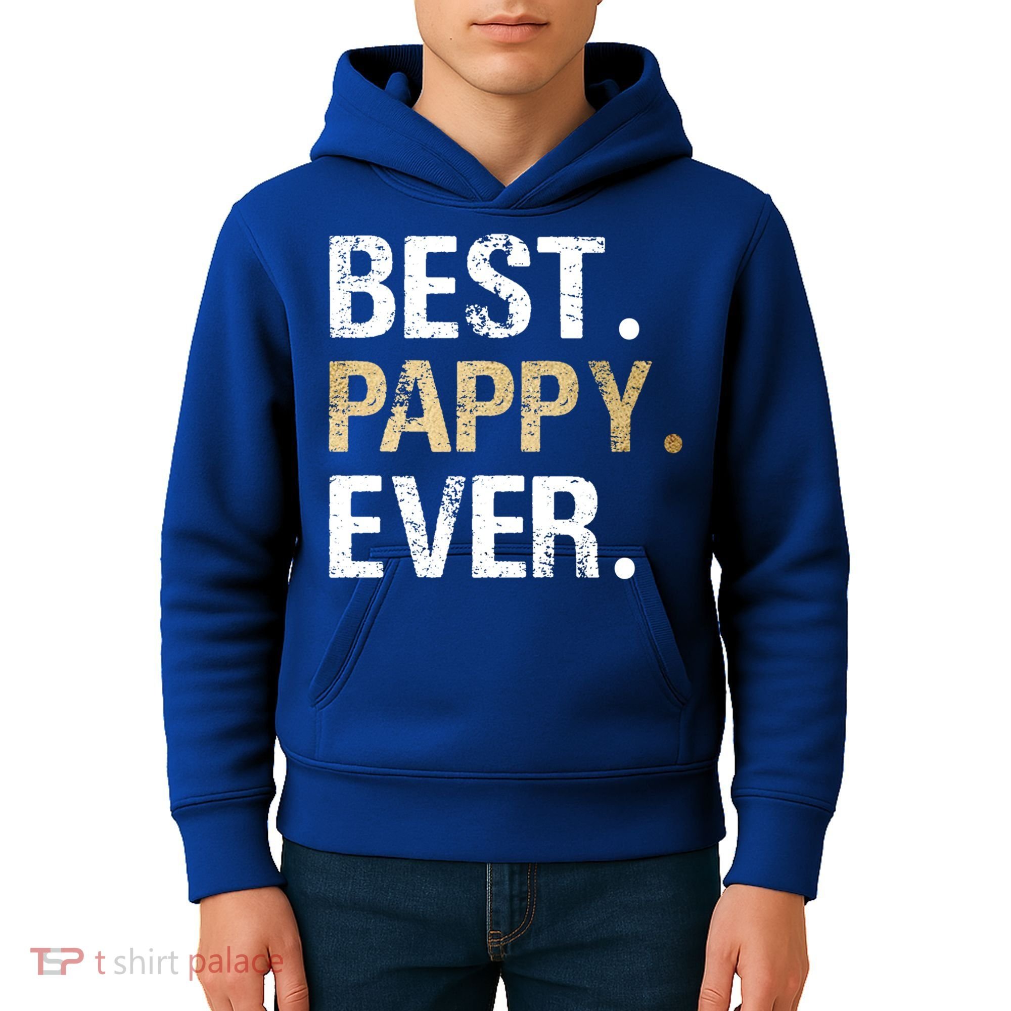 Pappy Gift From Granddaughter Grandson Best Pappy Ever Gift Kids Hoodie