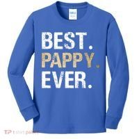 Pappy Gift From Granddaughter Grandson Best Pappy Ever Gift Kids Long Sleeve Shirt thumb 0