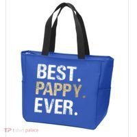 Pappy Gift From Granddaughter Grandson Best Pappy Ever Gift Tote Bag thumb 3