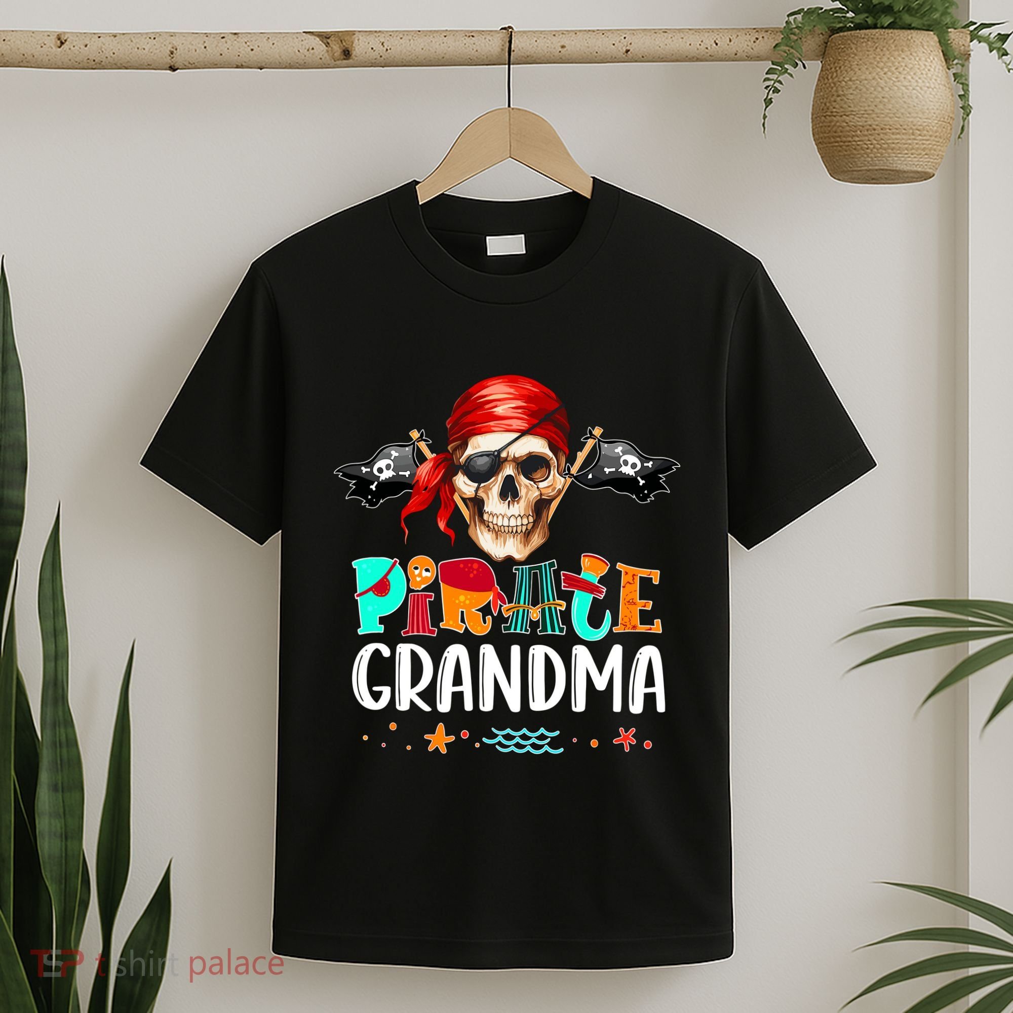 Pirate Grandma Funny Birthday Pirate Day Family Matching T-Shirt