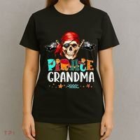Pirate Grandma Funny Birthday Pirate Day Family Matching T-Shirt thumb 4