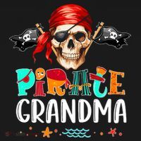 Pirate Grandma Funny Birthday Pirate Day Family Matching Women's Hoodie thumb 2