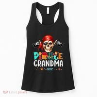 Pirate Grandma Funny Birthday Pirate Day Family Matching Women's Tank Top thumb 0