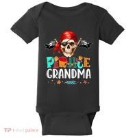 Pirate Grandma Funny Birthday Pirate Day Family Matching Baby Bodysuit thumb 0