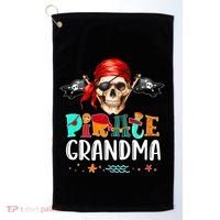 Pirate Grandma Funny Birthday Pirate Day Family Matching Golf Towel thumb 0