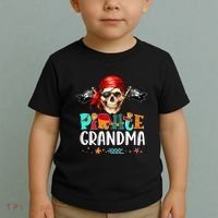 Pirate Grandma Funny Birthday Pirate Day Family Matching Toddler T-Shirt thumb 2