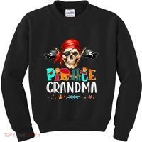 Pirate Grandma Funny Birthday Pirate Day Family Matching Kids Sweatshirt thumb 0