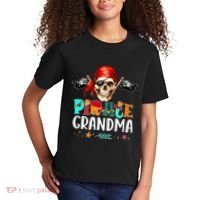 Pirate Grandma Funny Birthday Pirate Day Family Matching Kids T-Shirt thumb 2