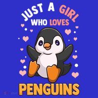 Penguin Gift For Girls Just A Girl Who Loves Penguins Gift Sweatshirt thumb 3