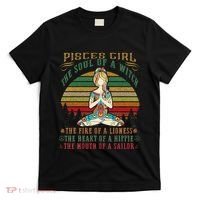 Pisces Girl For Yoga Black Women Birthday Gifts T-Shirt thumb 0