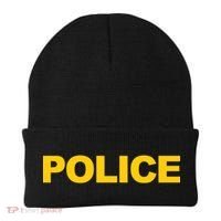 Police Gift Front And Back Print Police Law Enforcet Beanie thumb 0