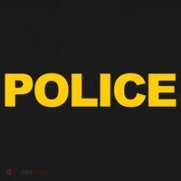 Police Gift Front And Back Print Police Law Enforcet Flat Bill Trucker Hat thumb 2