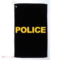 Police Gift Front And Back Print Police Law Enforcet Golf Towel thumb 0