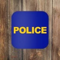 Police Gift Front And Back Print Police Law Enforcet Coaster thumb 0