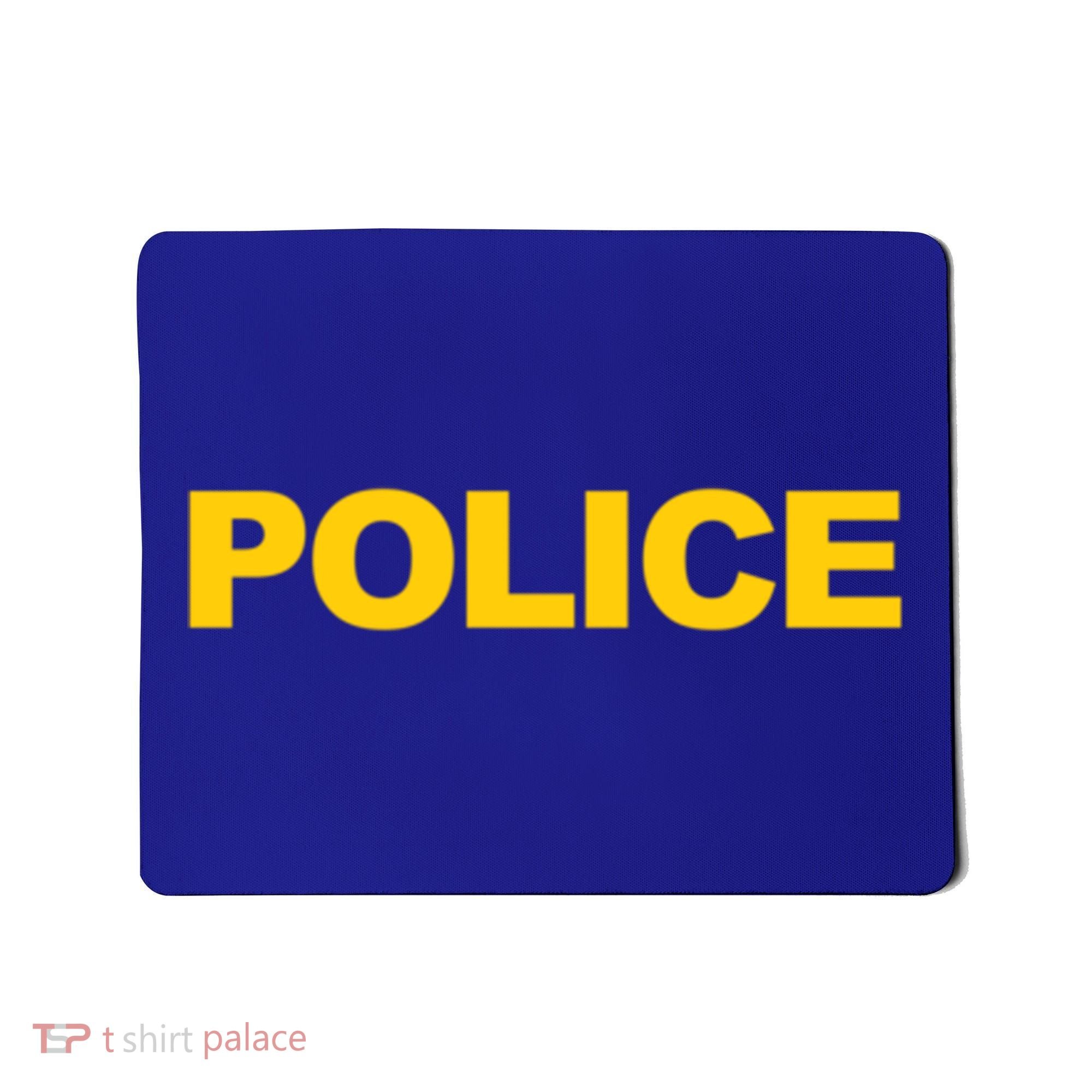 Police Gift Front And Back Print Police Law Enforcet Mousepad