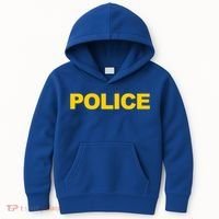 Police Gift Front And Back Print Police Law Enforcet Kids Hoodie thumb 0