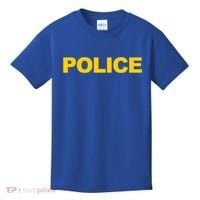 Police Gift Front And Back Print Police Law Enforcet Kids T-Shirt thumb 0