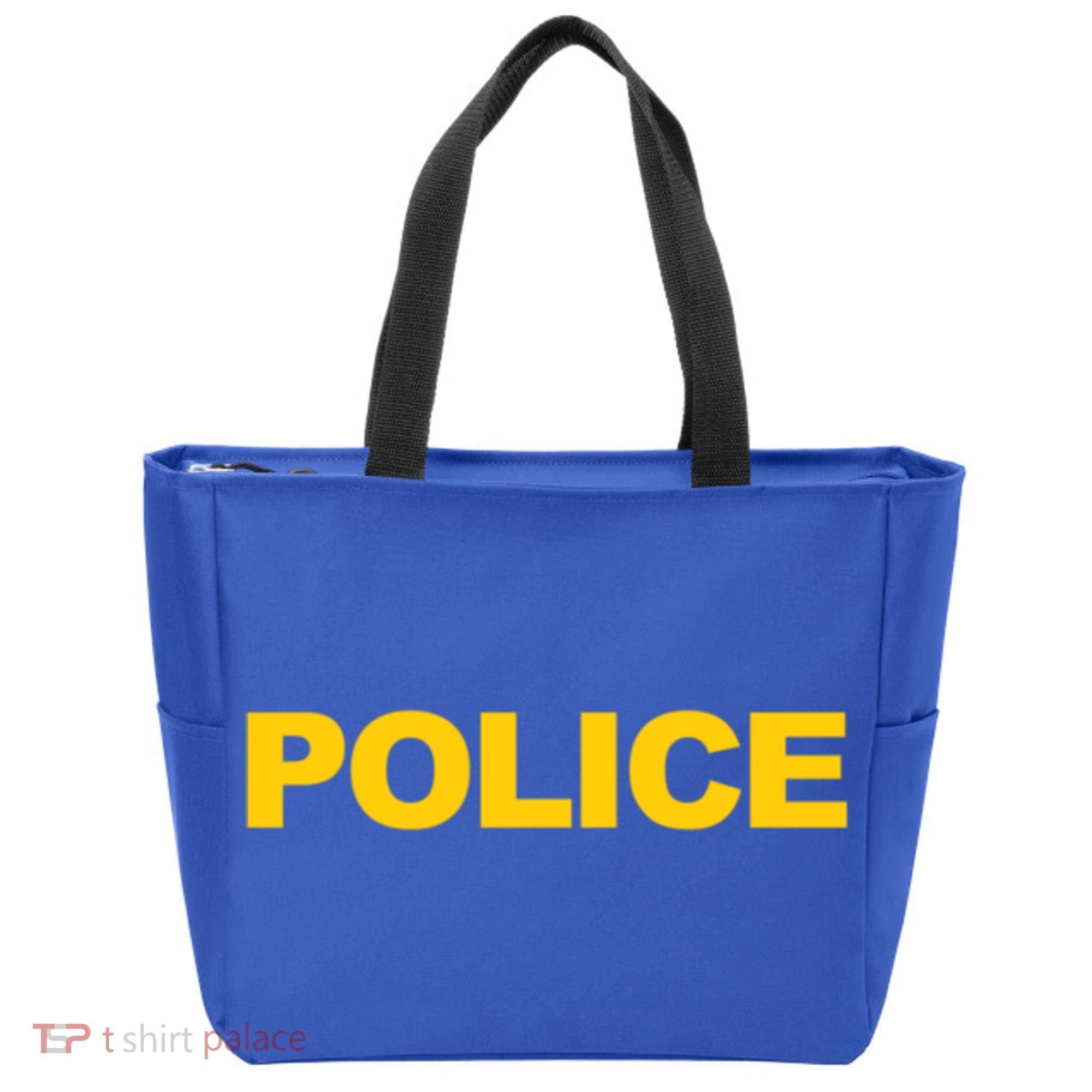 Police Gift Front And Back Print Police Law Enforcet Tote Bag