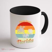 Punta Gorda Florida Retro Tropical Palm Trees Vacation Cute Gift Coffee Mug thumb 1