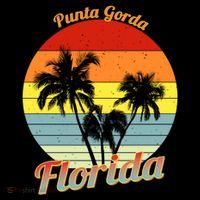 Punta Gorda Florida Retro Tropical Palm Trees Vacation Cute Gift Coffee Mug thumb 5