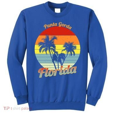 Punta Gorda Florida Retro Tropical Palm Trees Vacation Cute Gift Sweatshirt