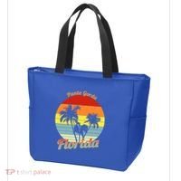 Punta Gorda Florida Retro Tropical Palm Trees Vacation Cute Gift Tote Bag thumb 3