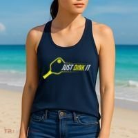Pickleball Gift Funny Just Dink It Pickleball Women's Tank Top thumb 2