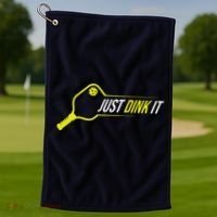 Pickleball Gift Funny Just Dink It Pickleball Golf Towel thumb 1