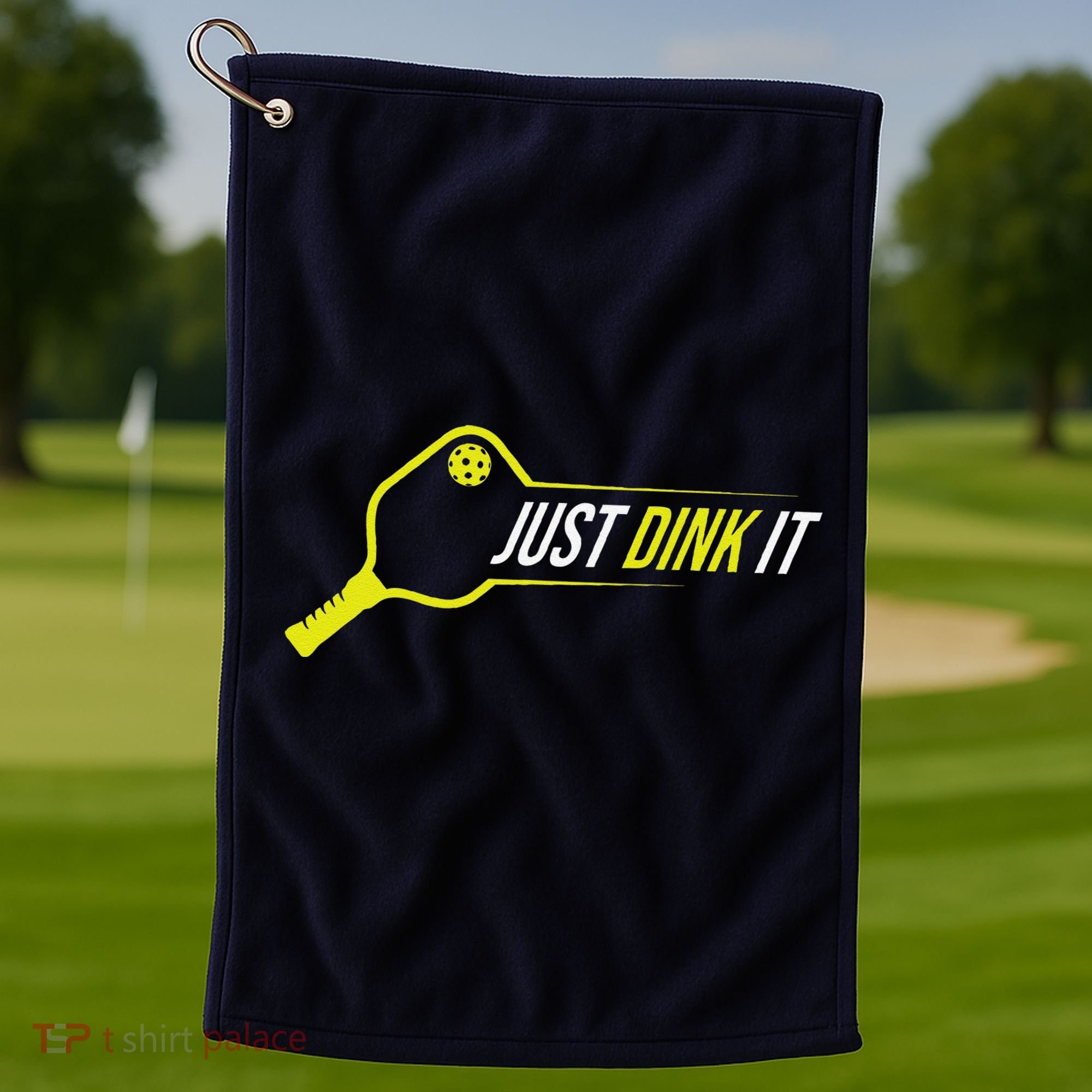 Pickleball Gift Funny Just Dink It Pickleball Golf Towel