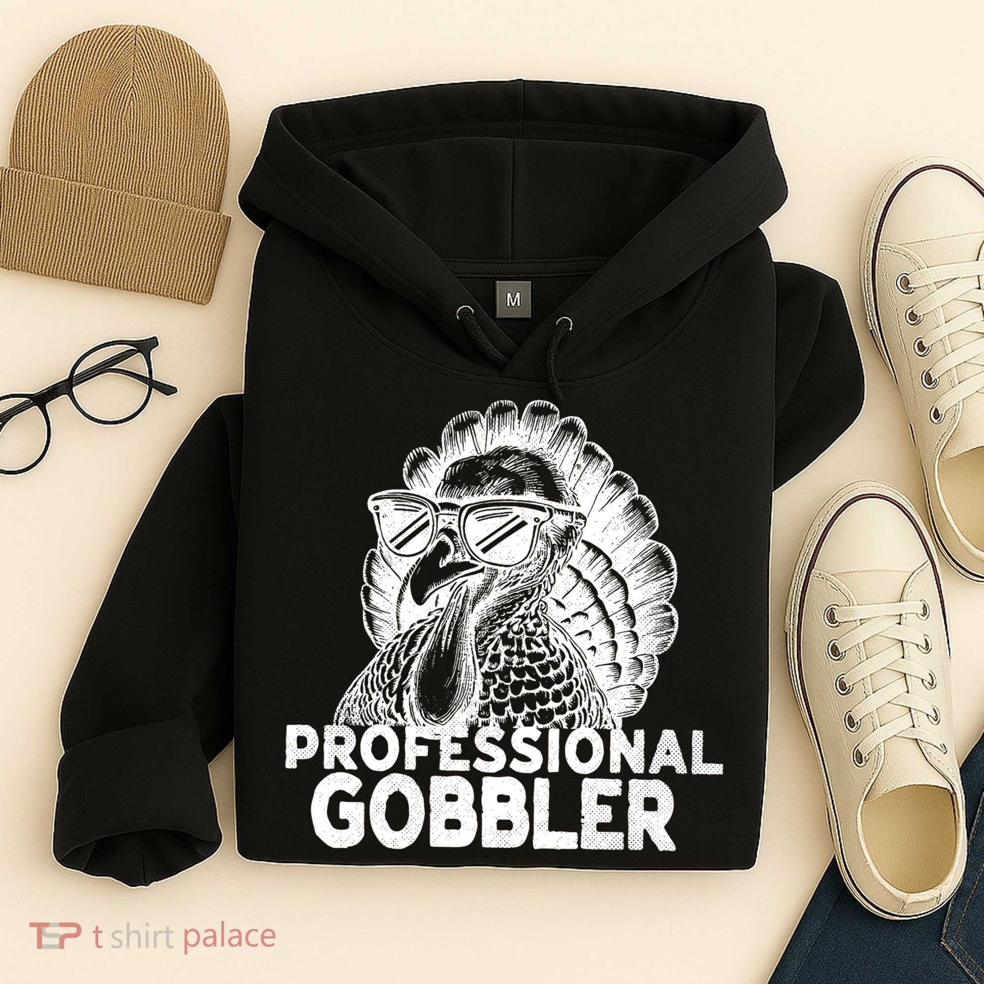 Professional Gobbler Funny Thanksgiving Turkey Hoodie