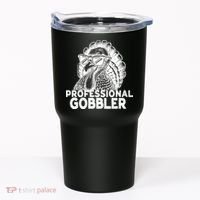 Professional Gobbler Funny Thanksgiving Turkey Tumbler thumb 0