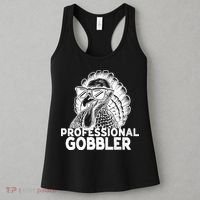 Professional Gobbler Funny Thanksgiving Turkey Women's Tank Top thumb 3