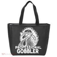 Professional Gobbler Funny Thanksgiving Turkey Tote Bag thumb 0