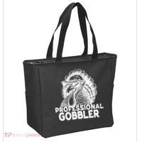 Professional Gobbler Funny Thanksgiving Turkey Tote Bag thumb 2