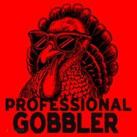 Professional Gobbler Funny Thanksgiving Turkey Santa Hat thumb 1
