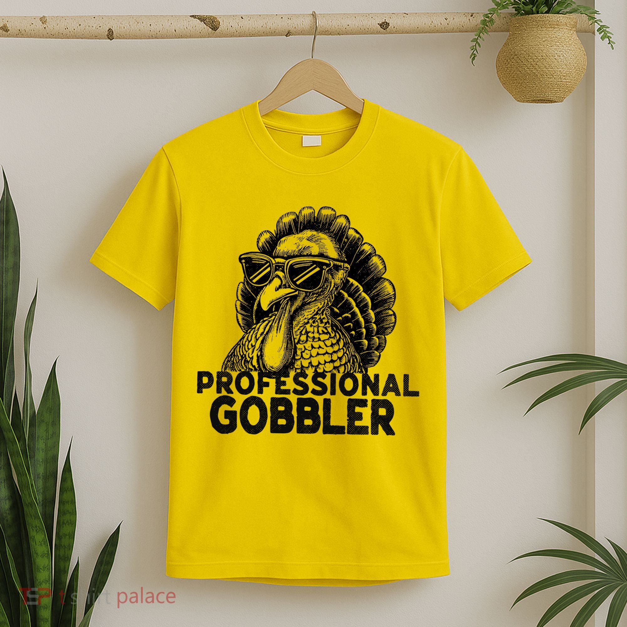 Professional Gobbler Funny Thanksgiving Turkey T-Shirt