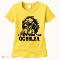 Professional Gobbler Funny Thanksgiving Turkey Women's T-Shirt thumb 0