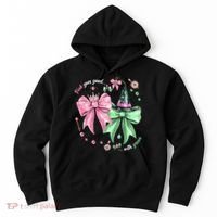 Pink Goes Good With Green Funny Halloween Witch Hoodie thumb 0