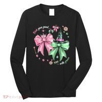 Pink Goes Good With Green Funny Halloween Witch Long Sleeve Shirt thumb 0