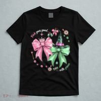 Pink Goes Good With Green Funny Halloween Witch T-Shirt thumb 5