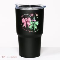 Pink Goes Good With Green Funny Halloween Witch Tumbler thumb 0