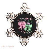 Pink Goes Good With Green Funny Halloween Witch Ornament thumb 0
