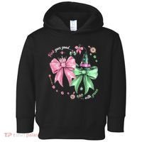 Pink Goes Good With Green Funny Halloween Witch Toddler Hoodie thumb 0