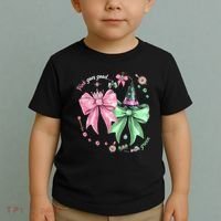 Pink Goes Good With Green Funny Halloween Witch Toddler T-Shirt thumb 2