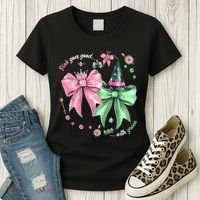 Pink Goes Good With Green Funny Halloween Witch Women's T-Shirt thumb 3