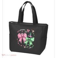 Pink Goes Good With Green Funny Halloween Witch Tote Bag thumb 3