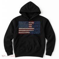 Pro God Gun Funny God Guns And Trump Hoodie thumb 0