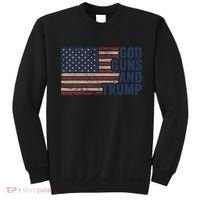 Pro God Gun Funny God Guns And Trump Sweatshirt thumb 0